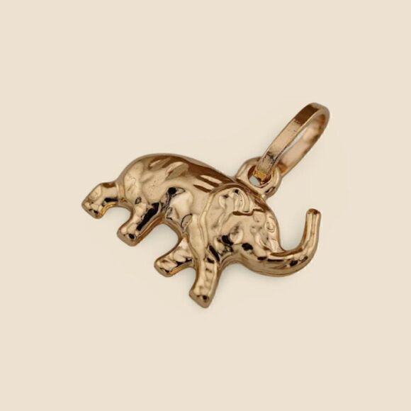 14k Real Gold Elephant Pendant | Birthday Gift | Valuable Gift | Fine Jewelry | - Picture 5 of 6